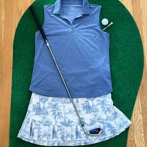 Walter Hagen Light Blue Sleeveless Polo Shirt